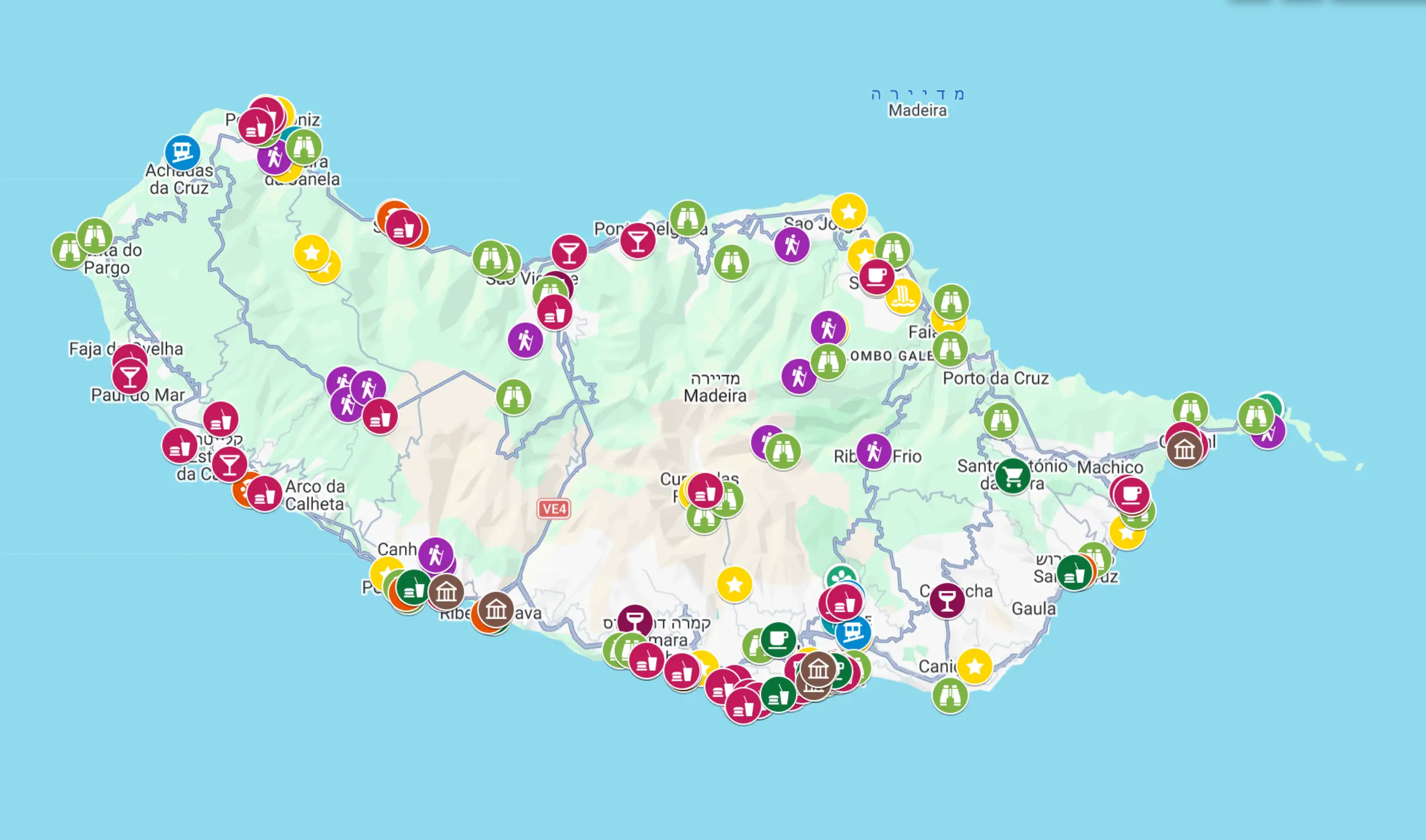 מפת המיקומים